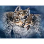 Teemantmaaling Loomade ristpistes Teemanttikandid Hundi Teemantmosaiigi komplekt 20X30CM