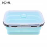 350ML/500ML/800ML/1200ML ristk&uuml;likukujuline silikoonist skaleeritav kokkupandav l&otilde;unakarp Bento Box 800ML