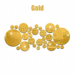 26 tk 3D &uuml;mmarguse peegli seinakleebis DIY teleri taust Vannitoa Magamistoa kleebised Kodukujundus kuld