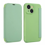 iPhone 15 14 Pro Max 12 Mini 13 11 XR XS 8 7 Plus korpuse vedel silikoonnahast klappkaardi pesa kate iPhone 12 Mini roheline