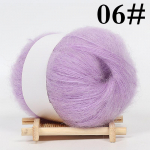 25g/rull Angora Moh&auml;&auml;r ka&scaron;miir kudumine villane l&otilde;ng kampsun Sall Line heegelniit Fashion Soft 6