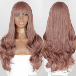 MISS WIG s&uuml;nteetilised pikkade laineliste juuste parukad tukkidega naistele kuumakindlast kiust must pruun Cosplay Party s&uuml;nteetiline juuste parukas