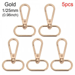 DIY v&otilde;tmehoidja poolitatud s&otilde;rmus ehete valmistamine konksuga kotid rihma pandlad homaari klambriga krae karabiin Snap 1-25mmx5pcs kuld