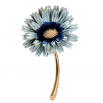 Blucome Vintage Blue Daisy Prossid Taimne korsaat t&uuml;drukutele &uuml;likond krae Klambrin&otilde;elad pidu iga p&auml;ev sinine
