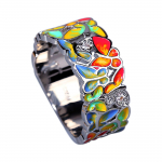 Peen s&otilde;rmus naistele kullav&auml;rvi s&auml;delev loodud roosa sinine safiir liblikas trendikas peen ehe K&auml;sitsi valmistatud emailiga peoehted 9