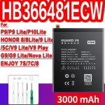 NOHON Huawei P9 P10 P30 Mate 10 20 P10 Plus P20 G9 Honor V10 V20 8 X View10 5C 7C 7A jaoks Enjoy 7S V9 Play Nova 3 4 5T 3E Lite Pro asendusaku 3000mAh
