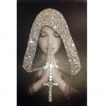 5D Teemantmaaling Ingel T&auml;is&uuml;mmargune puur Mosaiik Teemanttikandid Usk s&uuml;damesse Ristpistes Komplektid Kodukaunistus Kodukaunistus Round 20x30cm