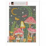 HUACAN 5d Teemantpilt Lootose ristpiste komplektid, t&auml;isteemanttikandid, seenmosaiik taim, k&otilde;ik k&auml;sit&ouml;&ouml;ks kodukaunistuseks Full Square 20*30 cm