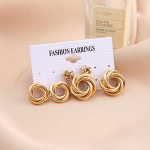 12 tk/komplekt Vaigust Leopard K&otilde;rvar&otilde;ngaste Komplekt Pearl Geomeetriline Metall Naiste K&otilde;rvar&otilde;ngad Liblikad Ripatsid Ehted Mood Tutt Aksessuaarid 18