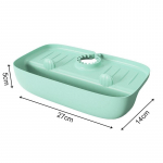 Silikoonist k&ouml;&ouml;gisegisti matt valamu pritsmepadi &auml;ravoolupadi vannitoa t&ouml;&ouml;pinna kaitse &scaron;ampooni seebi dosaator kiirkuivamisalus valge