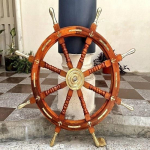 Laevaratas, puidust paadi juhtimine Captains Helm 24  Maritime Wheel Gift
