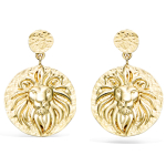 Les Tr&eacute;sors De Lily [R3435] - kullatud  Lion  k&otilde;rvar&otilde;ngad - 23x17 mm kuld