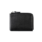 BISON DENIM Moodne naiste rahakott, &otilde;huke ehtsast nahast naiste rahakott must