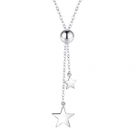 ANENJERY Pull Bead Star tuti ripats kaelakee naistele unikaalne disain h&otilde;bedase v&auml;rvi kampsun Chain krae choker 40cm add 5cm h&otilde;be
