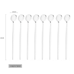 8 tk Pika varrega j&auml;&auml;lusikas kohvitee segamislusikas roostevabast terasest mustast kullast s&ouml;&ouml;giriistade komplekt s&ouml;&ouml;giriistade k&ouml;&ouml;gi-&otilde;htus&ouml;&ouml;gin&otilde;ude komplekt h&otilde;be