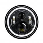 2Pcs 7 inch Car Motorcycle LED Headlight with DRL/Turn Signal/Low Beam/High Beam 7'' H4 Round LED