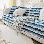 S&uuml;gis- ja Talvine Palus v&auml;rviline laineline diivani kate paksendatud soe libisemiskindel elutoa diivan seljar&auml;tik m&ouml;&ouml;bli kaitse padi 45x45 pillowcase 1pc kohv