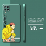 Jujutsu Kaisen Anime &uuml;mbris Samsung Galaxy A21s A71 A31 A11 A01 A02 A51 A03s A50 A70 A03 &uuml;mbristele, ruudukujuline vedel kate Luksuslik Samsung A01