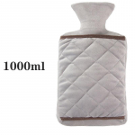 1000 ml veekott, paksendatud plahvatuskindel veekott Talvine k&auml;te ja jalgade soojem veepudeli t&auml;itmise vee soojendamise k&auml;ekott only Cloth cover2