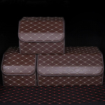 Kokkupandav auto pagasiruumi hoiukast Suure mahutavusega korraldaja autos PU nahast pagasiruumi t&ouml;&ouml;riistakast Auto tarvikute hoiukott S