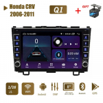 WIFI Android 2 Din autoraadio autoraadio multimeediumipleier Honda CRV CR-V 2006-2011 jaoks koos nupunupuga GPS 1+16GB 1+16GB