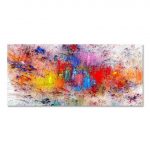 Abstraktne v&auml;rviline maal Moodne l&otilde;uend Kunst Mood Suure valgustuse kujuga seinapildid elutoa jaoks Horisontaalsed plakatid Prindi 20cm&times;40cm NoFrame