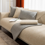 Puuvillane ja linane diivanikate Four Seasons universaalne elutoa paksendav libisemiskindel diivanipadja kate m&ouml;&ouml;bli tolmukate 90x240cm 1pcs beež