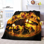 Jurassic Parki vooditekid Kodu Reisimine T&auml;iskasvanutele m&otilde;eldud flanelltekk diivanvoodi jaoks Elutoa diivan Lapsed Hoia soojas King-size 150x180cm