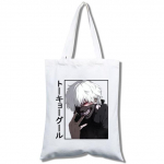 Tokyo Ghoul-puuvillane ostukott, ostukott, korduvkasutatavad džuudist kotid, riidest kott, kude 24*26cm