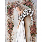 Teemantmaaling Inglit&uuml;druku Teemanttikandid Ristpistes Mosaiik Lastele Unikaalne kingitus Kodukaunistus Full Round 20x30CM