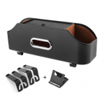 Autoistme seljatoe korraldaja koos topsihoidja, salvr&auml;tikukarbi ja mobiiltelefonihoidjatega Auto peatoe tagaistme multifunktsionaalne hoiukarp must