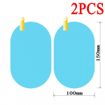 30 cm x 100 cm DIY suurus vihmakindel kile autopeegel tahavaatepeegel uduvastane kleebis Vannitoa peegel veekindel selge n&auml;gemine 2pcs 150mmx100mm