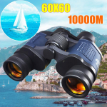 Suure v&otilde;imsusega HD 10000 m binokkel teleskoop, optiline fikseeritud suum High Clarity Lll &ouml;&ouml;n&auml;gemisega binokell v&auml;litingimustes must