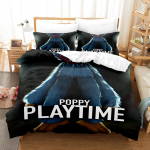 kemila 3D Huggy wuggy tekikott koos padjap&uuml;&uuml;riga, kaheinimesevoodi, kaheinimesevoodi, suur kuninganna voodiriided, voodipesu AU Queen 210x210