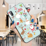 Pehme Merry Christmas Xmas Case Santa Claus Snowman TPU silikoonist kate Samsung A01