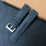 23 mm must pruun valge hall kummist silikoonist kellarihm Cartier Santose tankn&otilde;elaga pandlaga randmekella rihmaga meeste k&auml;ev&otilde;rud 23mm must