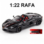1/22 Scale Rafa Race Roaster mudelauto, tagasit&otilde;mmatav s&otilde;iduk valgus- ja heliuksega, mida saab avada lastele t&auml;iskasvanutele m&otilde;eldud kingituste kogumiseks 1/22-20.8x9.5x4.8cm must