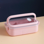 K&ouml;&ouml;k Kodu Mikrolaineahi l&otilde;unakarp Nisu&otilde;lgedest s&ouml;&ouml;gin&otilde;ud Toidu s&auml;ilituskonteiner Lapsed Lapsed Koolikontor Kaasaskantav Bento Box Single Layer Pink
