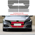 for Honda Accord 10th 2018  Car Middle Insect Screening Mesh Front Grille Insert Net Anti-mosquito Without ACC gray