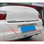 Auto parts stainless steel Trunk trunk under the tailgate trim Car styling fit for 2014-2017 Citroen Elysee C-Elysee