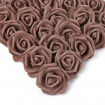 100 tk. T&otilde;elise v&auml;limusega kunstlikud roosi&otilde;iepead vahtplastist v&otilde;ltsroosid isetegemiseks pulmadeks Beebi du&scaron;&scaron; Keskosad Peolauad Kodukaunistused