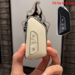 VW Volkswagen Golf 8 2020 Skoda Octavia A8 2021 SEAT Leon MK4 lisatarvikute jaoks uus TPU auto kaugjuhtimispuldi v&otilde;tme korpuse kate Key case valge