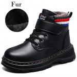 Laste k&otilde;rged puusaapad pluss sametist soojad suusavastased saapad v&auml;listingimustes talvesaapad 28 must/punane