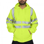 Meeste maanteet&ouml;&ouml;d hea n&auml;htavusegaPullover pikkade varrukatega kapuutsiga dressipluus XXXL roheline