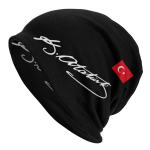 Atat&uuml;rk T&uuml;rgi lipuga Skullid Beanid M&uuml;tsid Unisex Naiste Unisex Trend Talvine soe kudumism&uuml;ts T&auml;iskasvanute T&uuml;rgi liider Kapoti m&uuml;tsid Beanies Hat