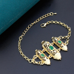 Kullav&auml;rvi naiste v&otilde;lu k&auml;ev&otilde;ru &Otilde;&otilde;nes araabia pruudi etnilises stiilis kett k&auml;ev&otilde;ru araabia pulmajuveel roheline