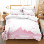 3D maastikuga voodipesukomplekt Kevadlillega tekikate Padjap&uuml;&uuml;r 2/3 t&uuml;kki Mikrokiudkangast t&auml;issuuruses T&uuml;drukute Toa Pehme Kodutekstiil Baby 100x135cm
