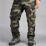 S&uuml;gisene meeste al Pants Puuvillased hingavad Multi Pocket Cargo P&uuml;ksid S armee roheline v&auml;rv