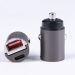 Car Mini &uuml;ks kahele USB-konversioon topeltpistikuga kiirlaadimine n&auml;htamatu USB-laadija, sobib paljudele mudelitele Pd+qc/pd+pd PD QC