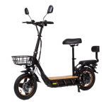 EU Stock 48V 26Ah suur aku 14-tollised rasvarehvid kokkupandav elektriline roller koos istmega Max s&otilde;iduulatus 100km Max kiirus 45KM/H tipp 800W 800W-48V-26AH must